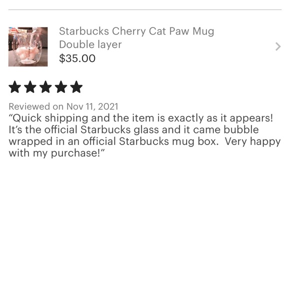 ❌SOLD❌🎄Starbucks 2021 Cat Paw Sakura Cup - Picture 10 of 10